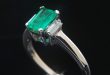 exquisite estate emerald cut emerald ring NMYOGSU