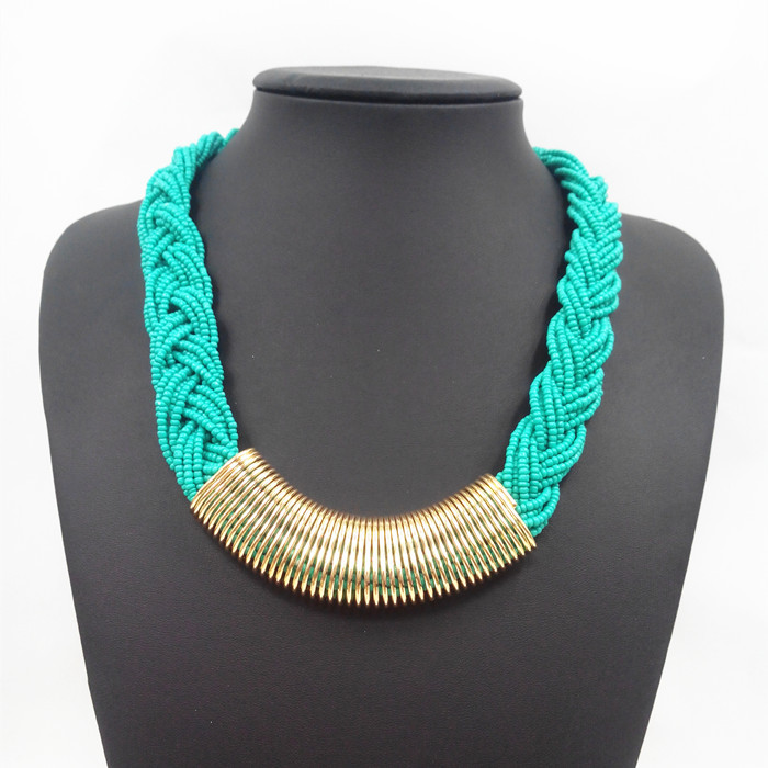 fashion necklaces for women bohemia beads bib collar necklace statement choker necklace women fashion  necklaces YYCMFAT