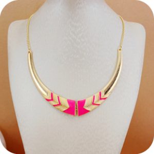 fashion necklaces for women cute short fluorescent color necklace women collar LJHOJGU