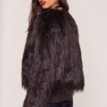faux fur coats black﻿ shaggy faux fur coat | missguided TZUTHEL