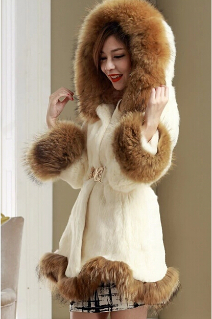 Faux Fur Coats for women hot fashion winter faux fur coat women high-grade belt slim was thin  nagymaros HCRCIXR