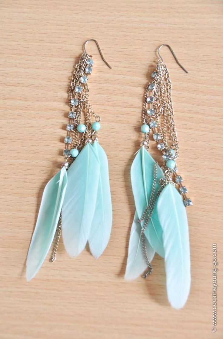feather earrings WXSGRRY
