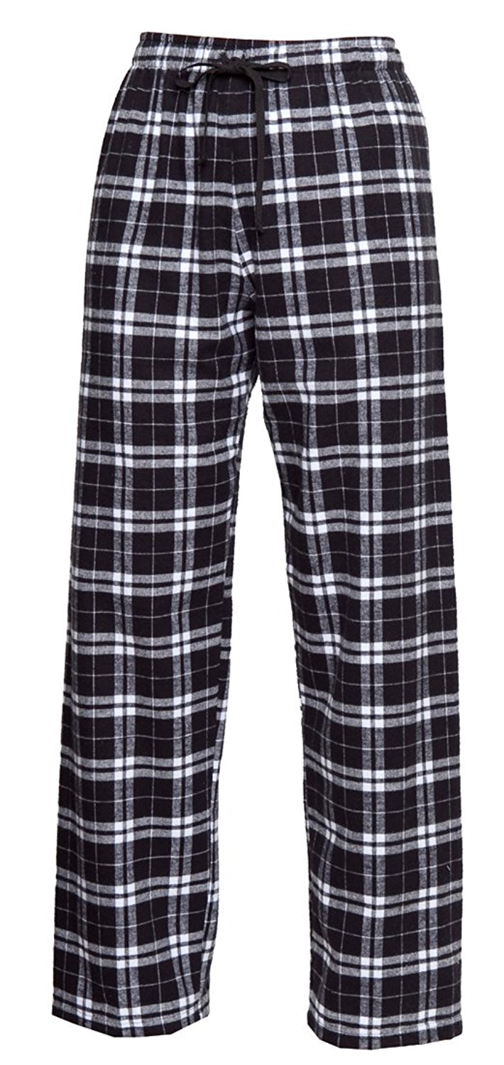 flannel pants black and white check flannel tie cord pants, unisex sizes, medium at  amazon QBEGAQF