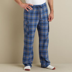 flannel pants menu0027s flannel cargo lounge pants EIFFSNG