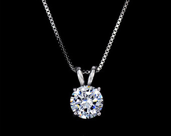 floating cz necklace,floating diamond necklace,floating crystal necklace,solitaire  diamond necklace, AUAIGKR