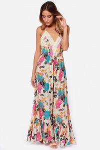 floral print dresses leaf a message cream floral print maxi dress GTEZEVV