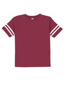 football t shirts rabbit skins little girlu0027s football tee, vn burgundy/bd white, ... TSNZIND