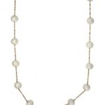 freshwater pearl necklace effy cultured freshwater pearl station necklace in 14k gold (5-1/2mm) LFDPPZJ