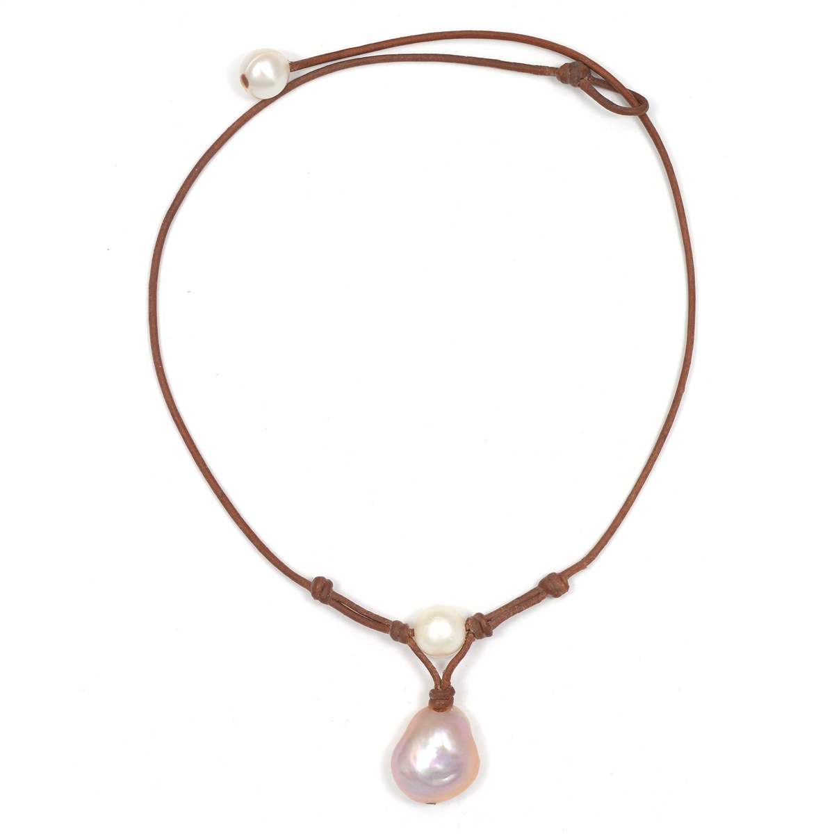 freshwater pearl necklace fine pearls and leather jewelry by designer wendy mignot grove freshwater MUYVKIB
