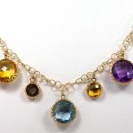 gemstone necklace FLVYBXE