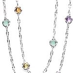 gemstone necklace tacori 18k925 36 QQNLZVS