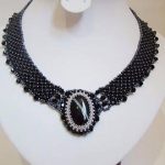 gemstone pendants black agate pendant agate stone necklace gemstone pendant silver black  necklace FPMFENY