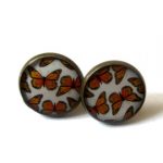 gift for her - butterfly earrings - butterflies studs - butterfly jewelry SSYEQDF