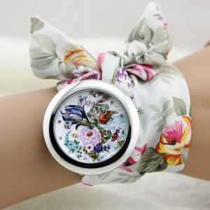 girls watches 2013 floral chiffon sweet girls watch sweet chiffon fabric womenu0027s watches DFXKREI