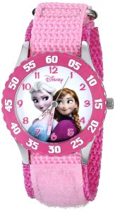 girls watches amazon.com: disney kidsu0027 w000970 frozen snow queen watch with pink nylon ASMCNNR