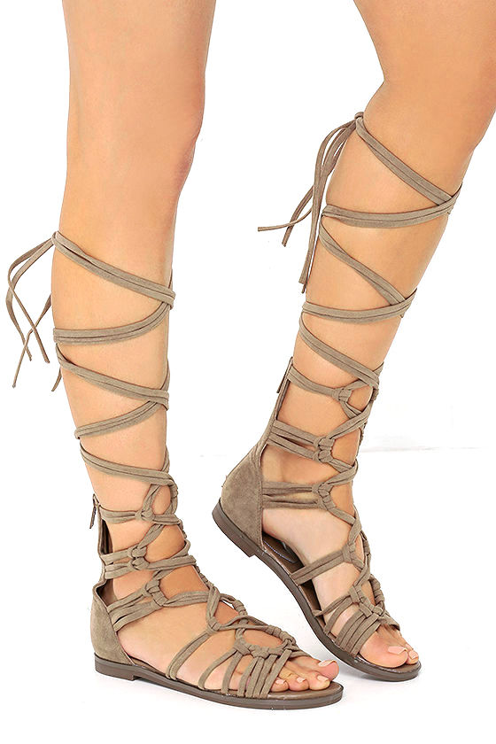 gladiator shoes first empress-ion beige suede lace-up gladiator sandals 1 NAPJVCX