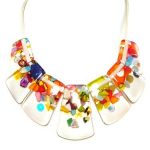 glass necklace cascade u0027rilmau0027 necklace by jackie brazil - done it with translucid fimo IYOKUFJ