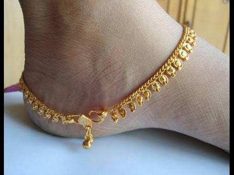 gold anklet designs gold anklets designs with weight and price XAASEPE
