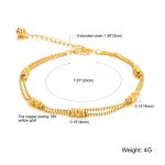 gold anklet designs wholesale new fashion creative jewelry copper plated gold anklets design  novel DYGIUIM