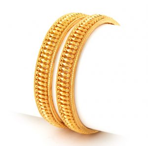 gold bangles gold - bangles - plain - ba199 OLUOQEN