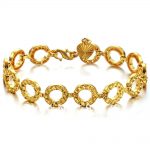 gold bracelet designs for ladies chain type ERNABUR