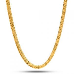 gold chain 3mm mens yellow gold plated hip hop franco chain 1 TQMLUBT