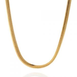 gold chain king ice 5mm thick gold herringbone chain JZVVBET