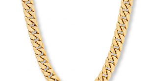 gold chain menu0027s miami cuban chain necklace 10k yellow gold 22 KHJQSXE
