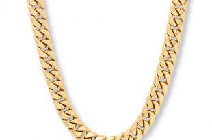 gold chain menu0027s miami cuban chain necklace 10k yellow gold 22 KHJQSXE