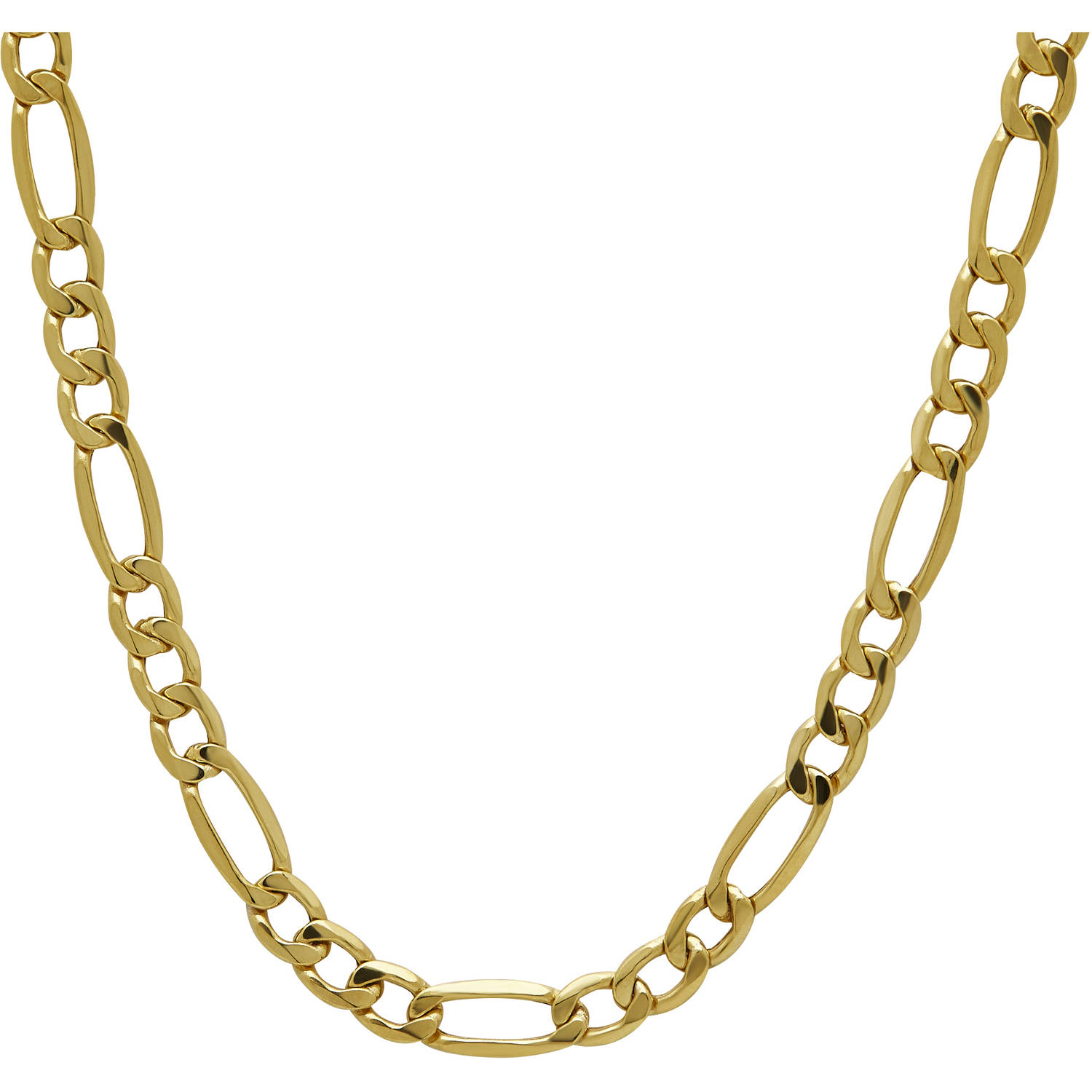 gold chain simply gold 10kt yellow gold 4mm figaro chain, 22 SPCVENV