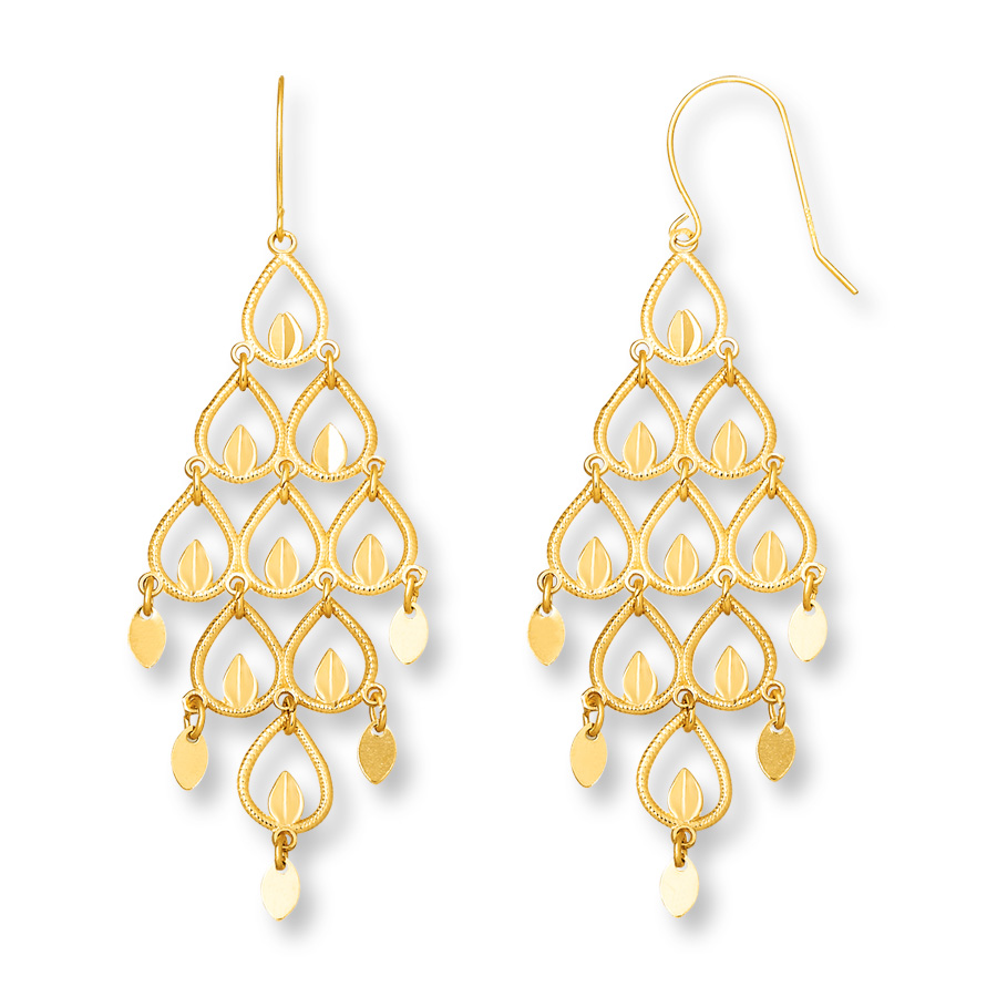 gold chandelier earrings hover to zoom MEUAYDP