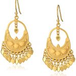 gold chandelier earrings satya jewelry classics gold-plated petal chandelier earrings IBCYVPH