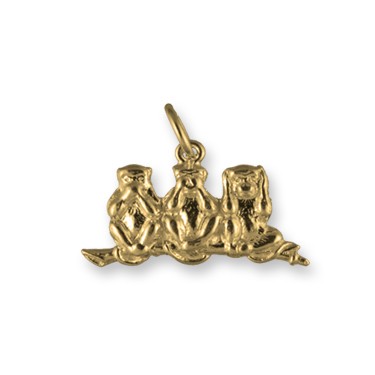gold charms 14ct yellow gold ... IKPLUBG