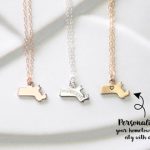 gold charms for necklace gold charm necklace massachusetts state, state charm bracelet  massachusetts, state of ZYXFLPO