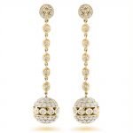 gold dangle earrings ... golden globes diamond dangle earrings 3ct 14k gold - ye ... YPNIGTD