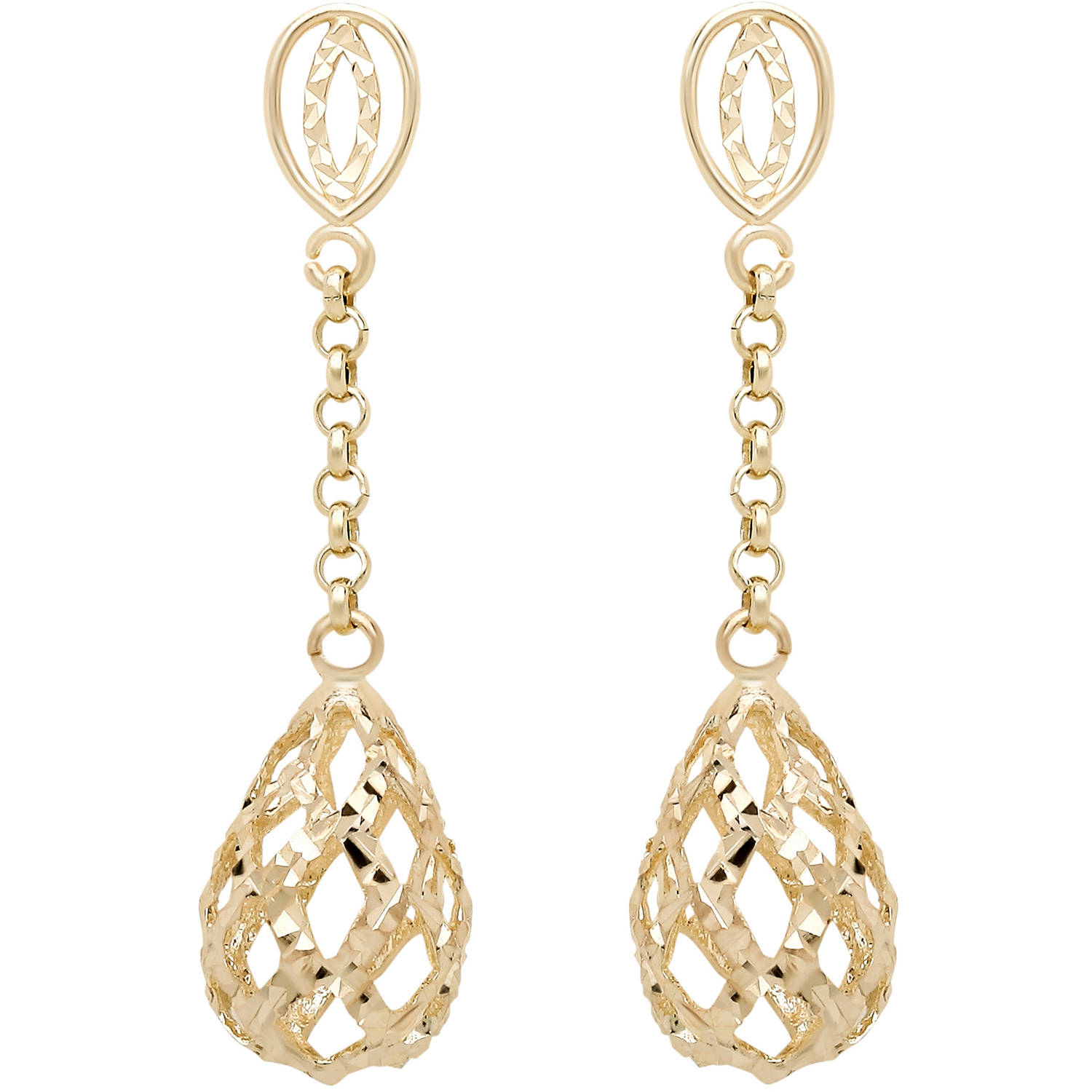 gold dangle earrings simply gold 10kt yellow gold puffed teardrop dangle earrings BEJMPLE