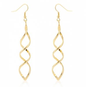 gold dangle earrings TMANCVS