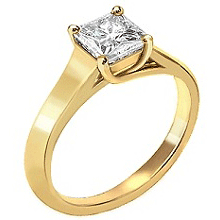gold diamond rings 18k yellow gold trellis setting engagement ring (si/h-i, 1/4 ct CVLLRBL