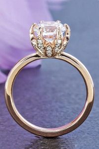 gold diamond rings 27 rose gold engagement rings that melt your heart EQAJNAX