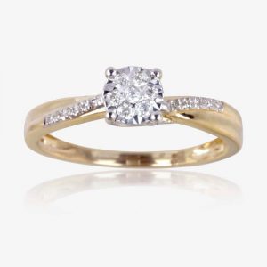 gold diamond rings 9ct gold diamond ring NZIVJCZ