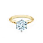 gold diamond rings the tiffany® setting 18k yellow gold engagement rings | tiffany u0026 co. FQOAJXP