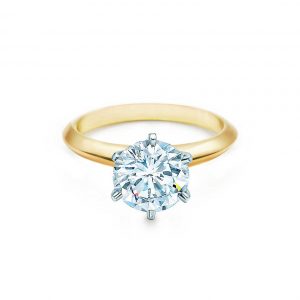 gold diamond rings the tiffany® setting 18k yellow gold engagement rings | tiffany u0026 co. FQOAJXP