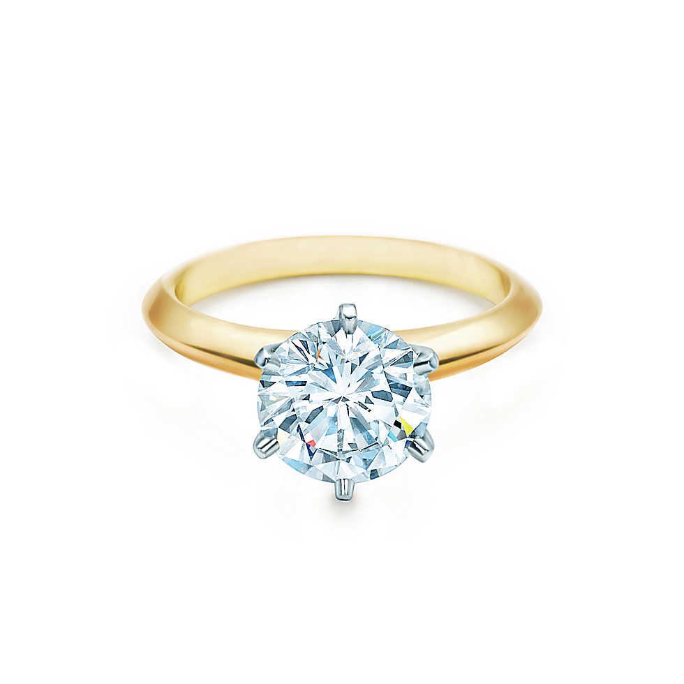 gold diamond rings the tiffany® setting 18k yellow gold engagement rings | tiffany u0026 co. FQOAJXP