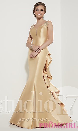 gold dresses celebrity prom dresses, sexy evening gowns - promgirl: st-12605 IVIQUFO