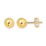 gold earring studs hover to zoom MADKJVS