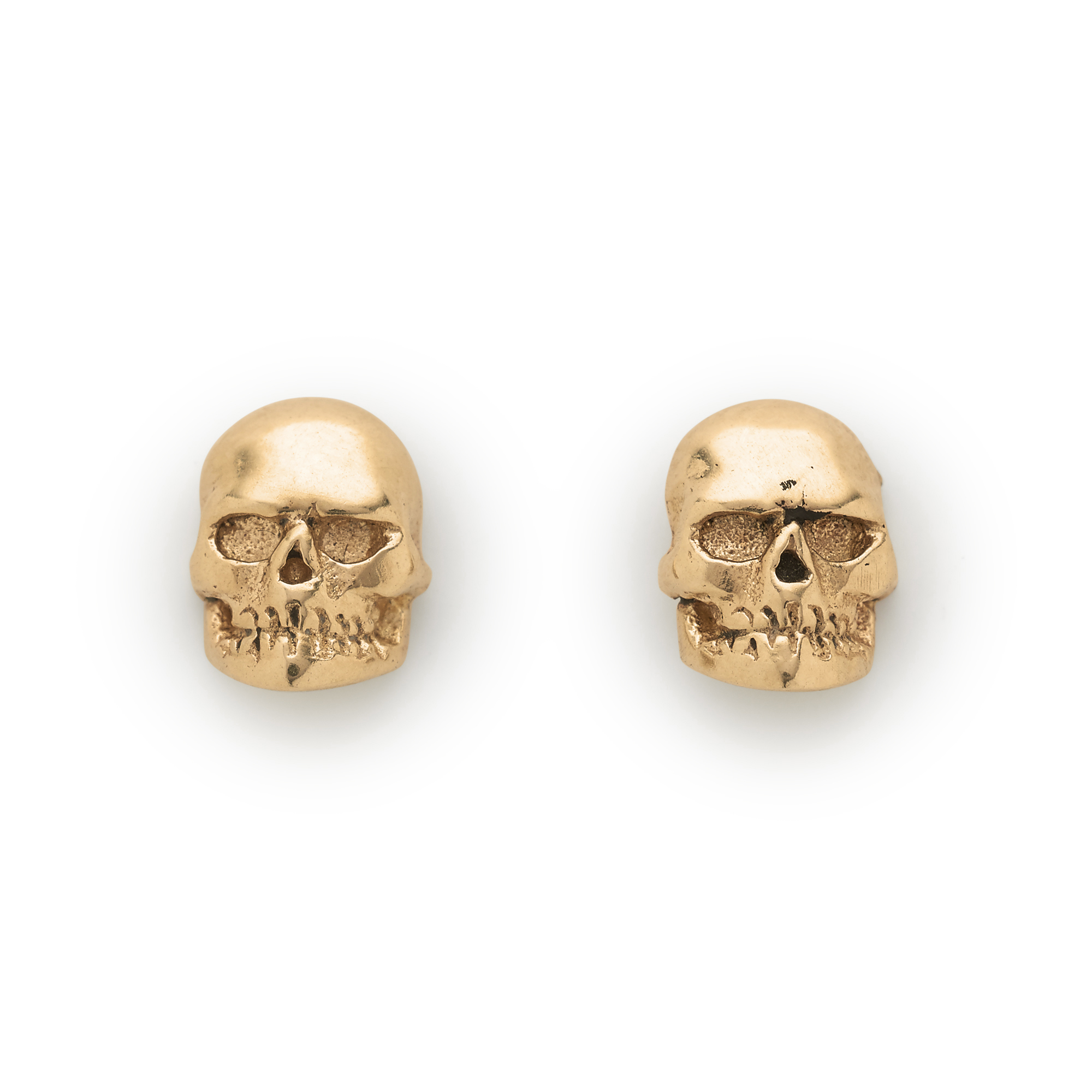 gold earring studs skull-gold-earstuds-front EDBZAUG