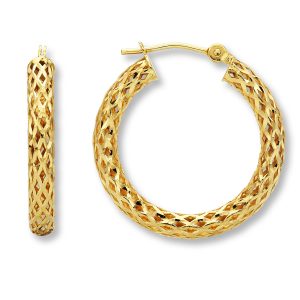 gold hoop earrings hover to zoom SURZSQK