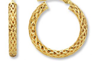 gold hoop earrings hover to zoom SURZSQK