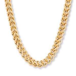 gold necklace menu0027s link necklace 10k yellow gold 22 XLSRDJV