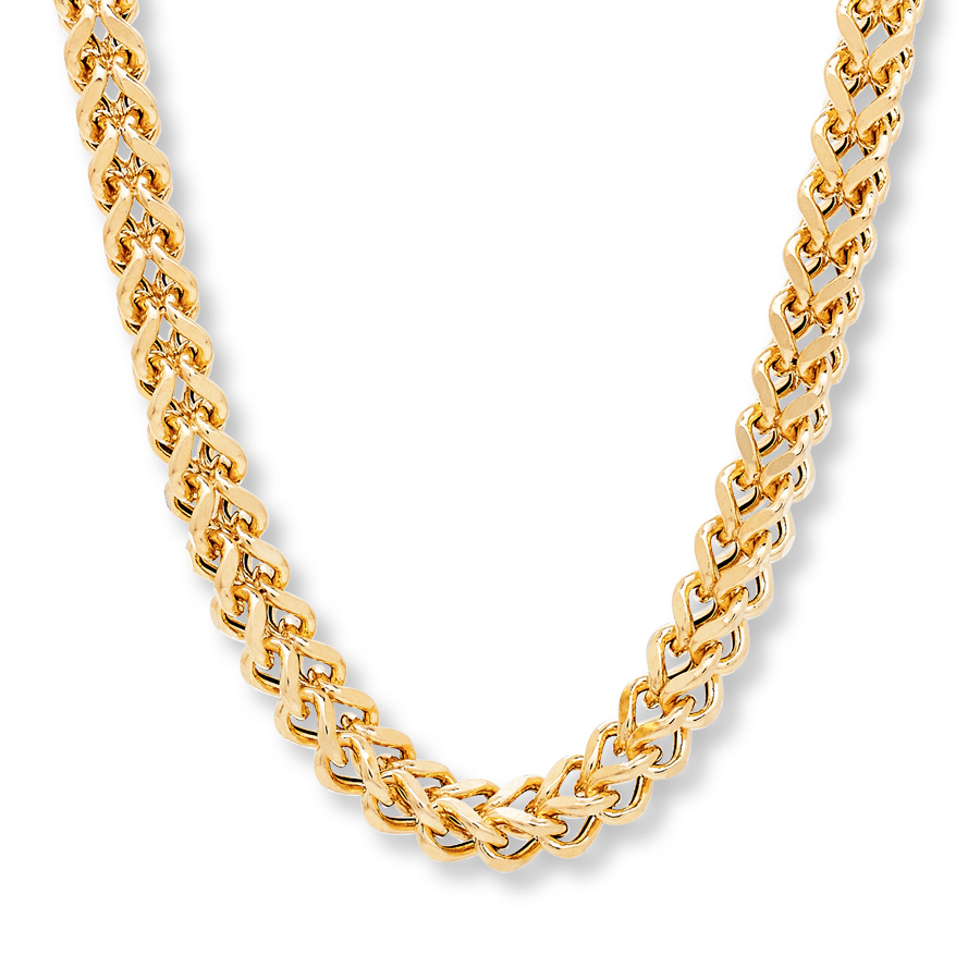 gold necklace menu0027s link necklace 10k yellow gold 22 XLSRDJV